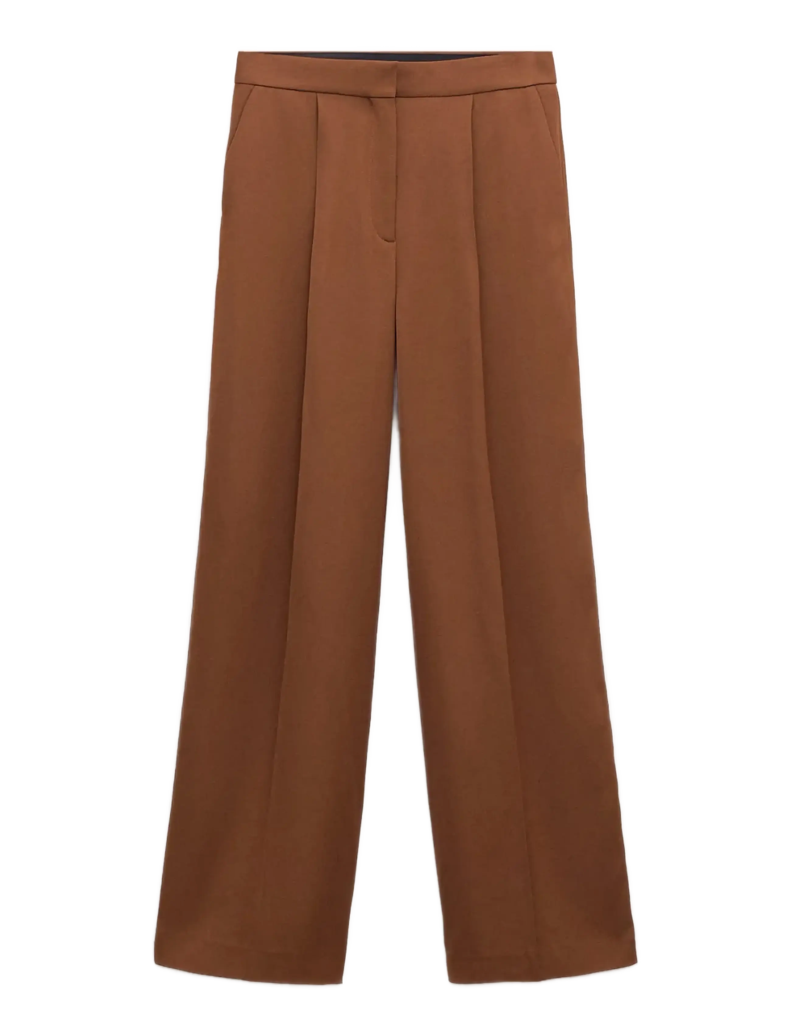 MANGO Straight Low-Rise Anzug Hosen Braun - 36 - Damen