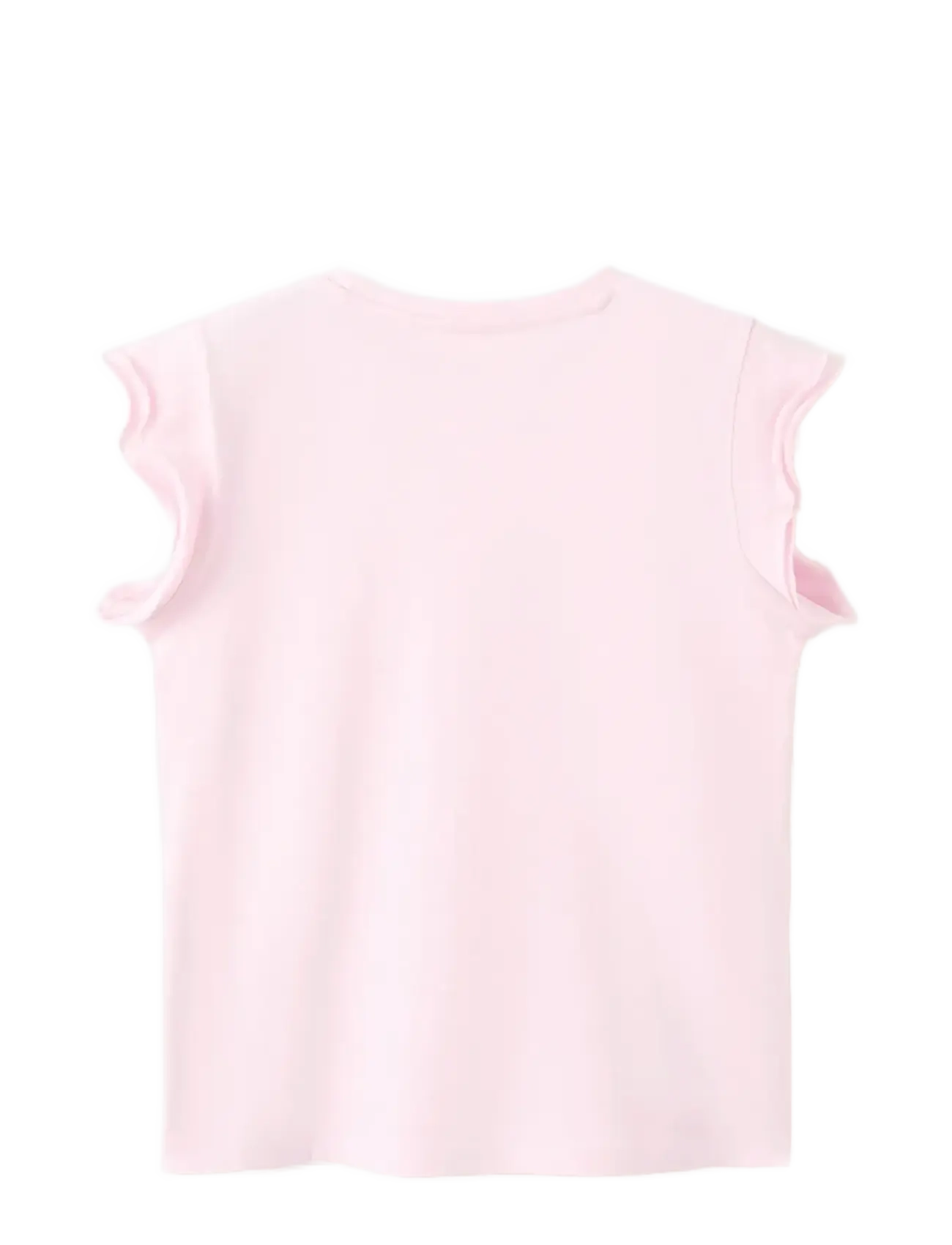 Mango - Short-sleeved ruffle t-shirt - lühikeste varrukatega t-särgid - pink - 1