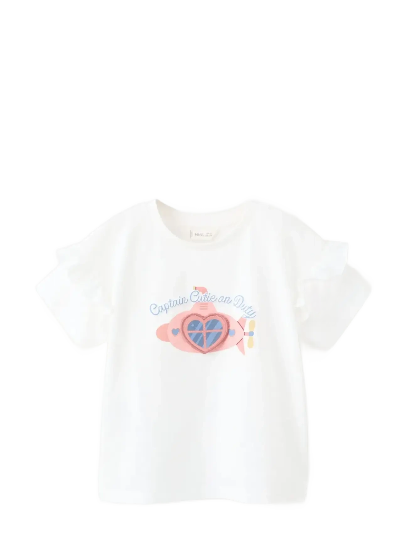 Mango T-shirt with print drawing - Oberteile - NATURAL WHITE / cream