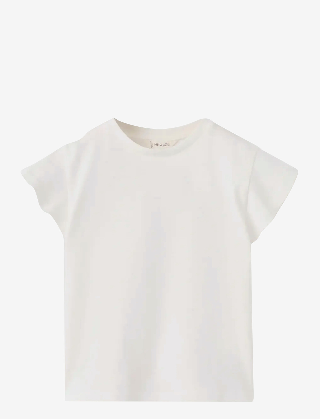 Mango - Short-sleeved cotton t-shirt - kortærmede t-shirts - natural white - 0