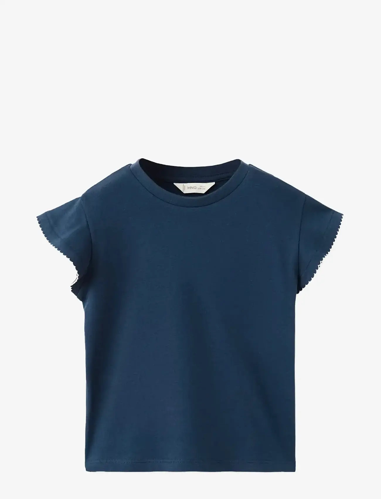 Mango - Short-sleeved cotton t-shirt - kortærmede t-shirts - navy - 0