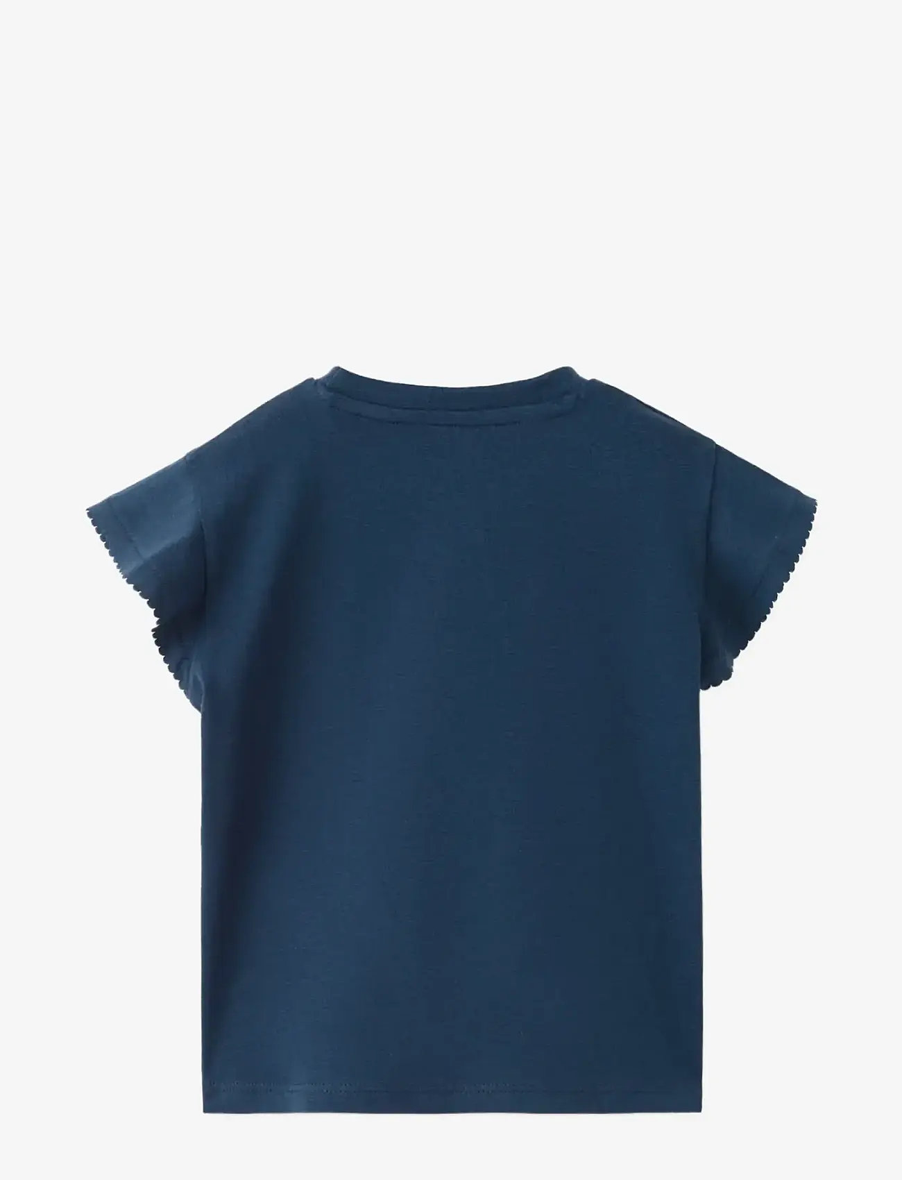 Mango - Short-sleeved cotton t-shirt - kortærmede t-shirts - navy - 1