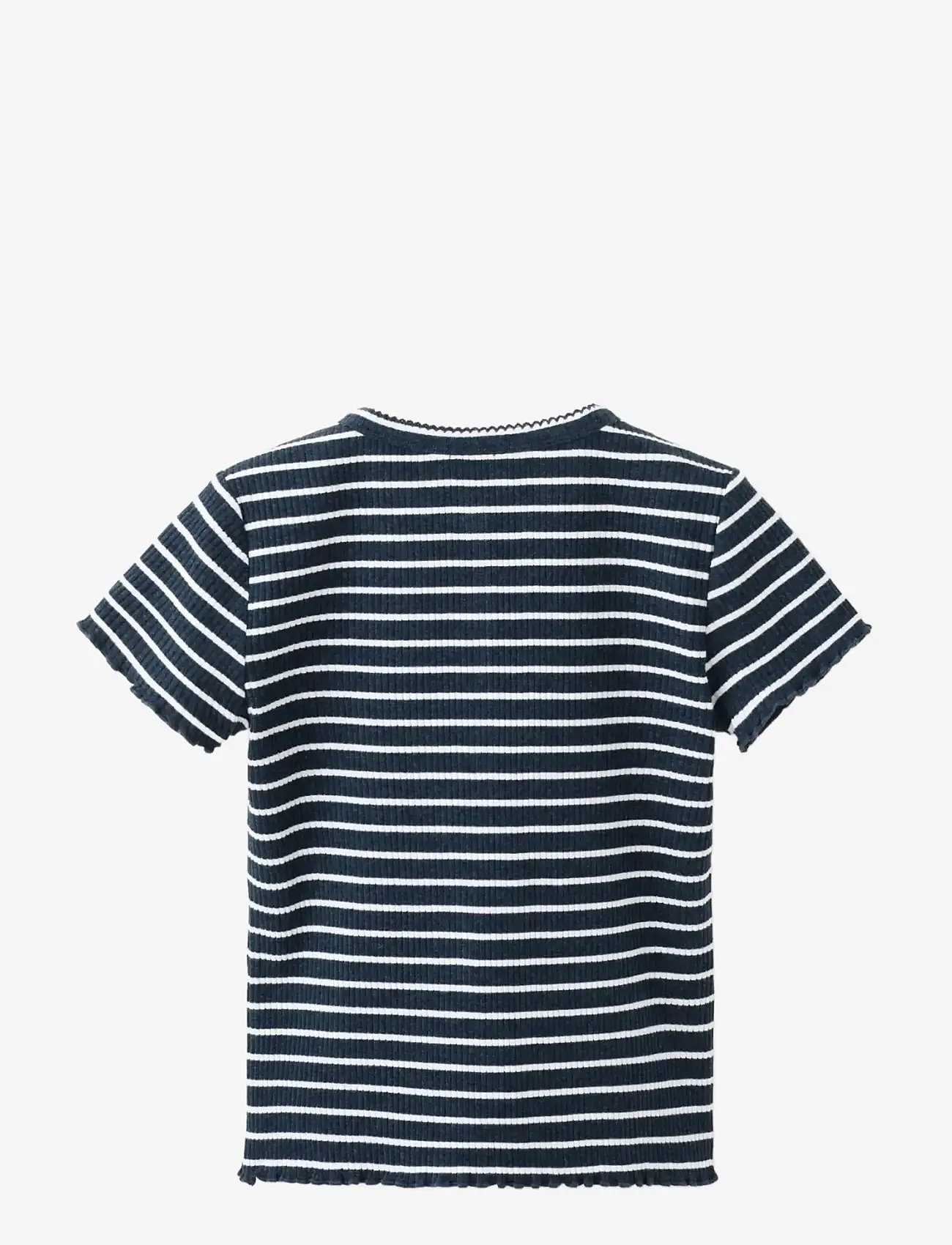 Mango - Striped jersey T-shirt - kortærmede t-shirts - navy - 1