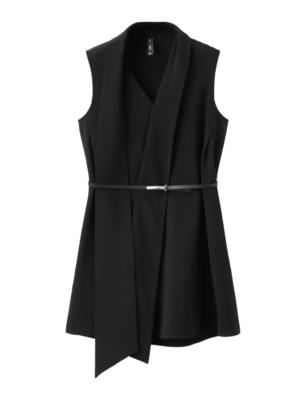 Mango Scarf belt dress - Hõlmikkleidid - BLACK / black