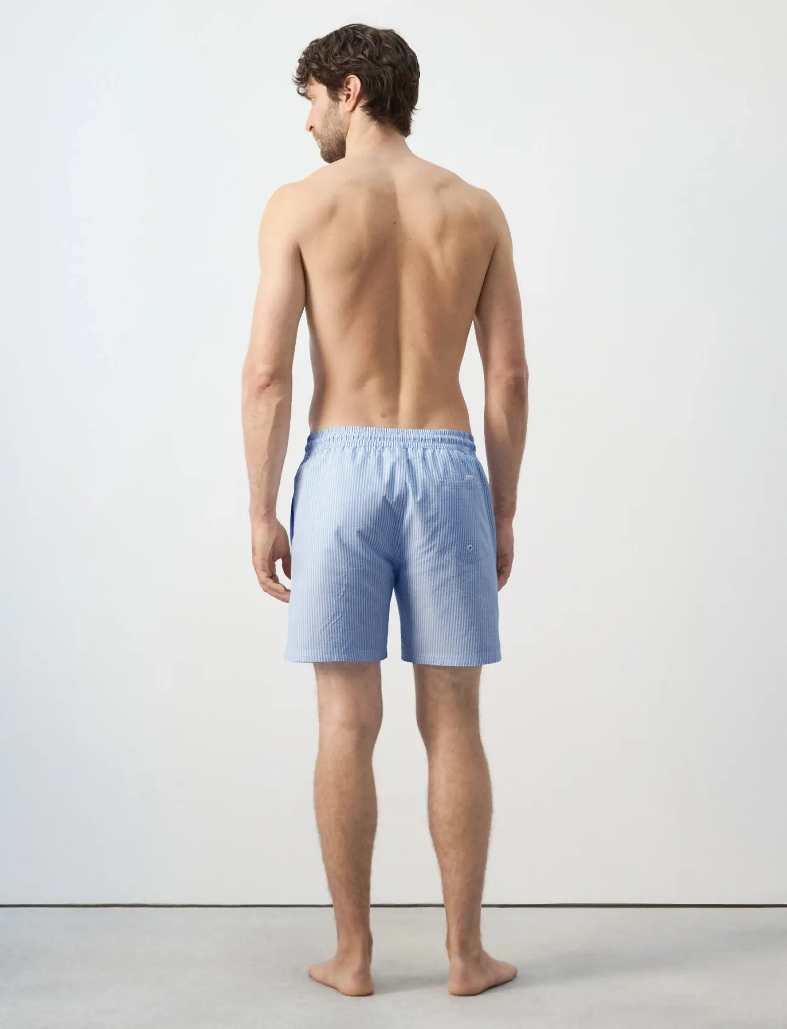Mango - Seersucker swimming trunks - badbyxor - lt-pastel blue - 2