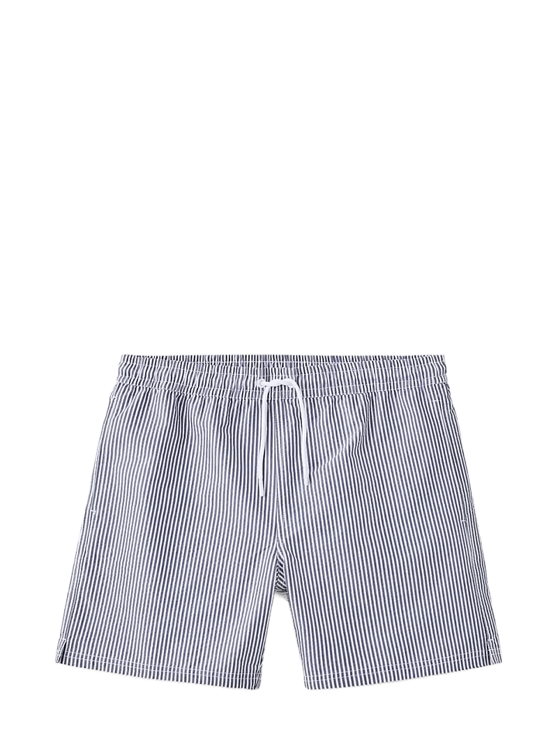 Mango - Seersucker swimming trunks - badshorts - navy - 1