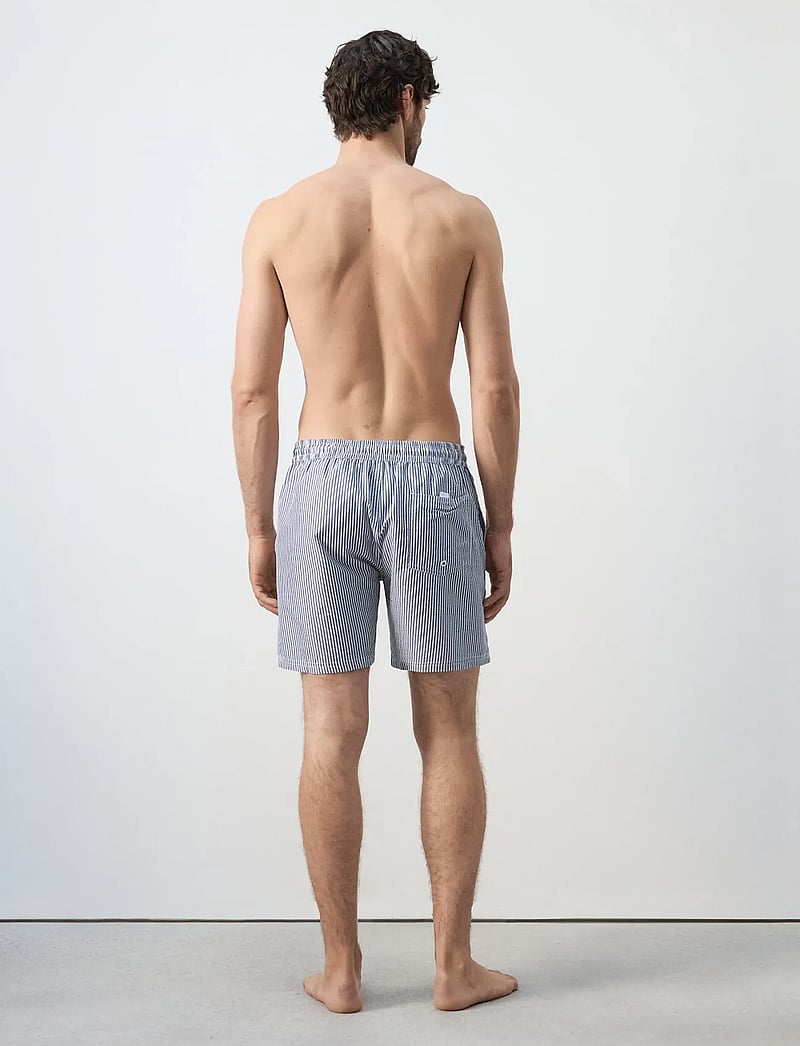 Mango - Seersucker swimming trunks - badshorts - navy - 2