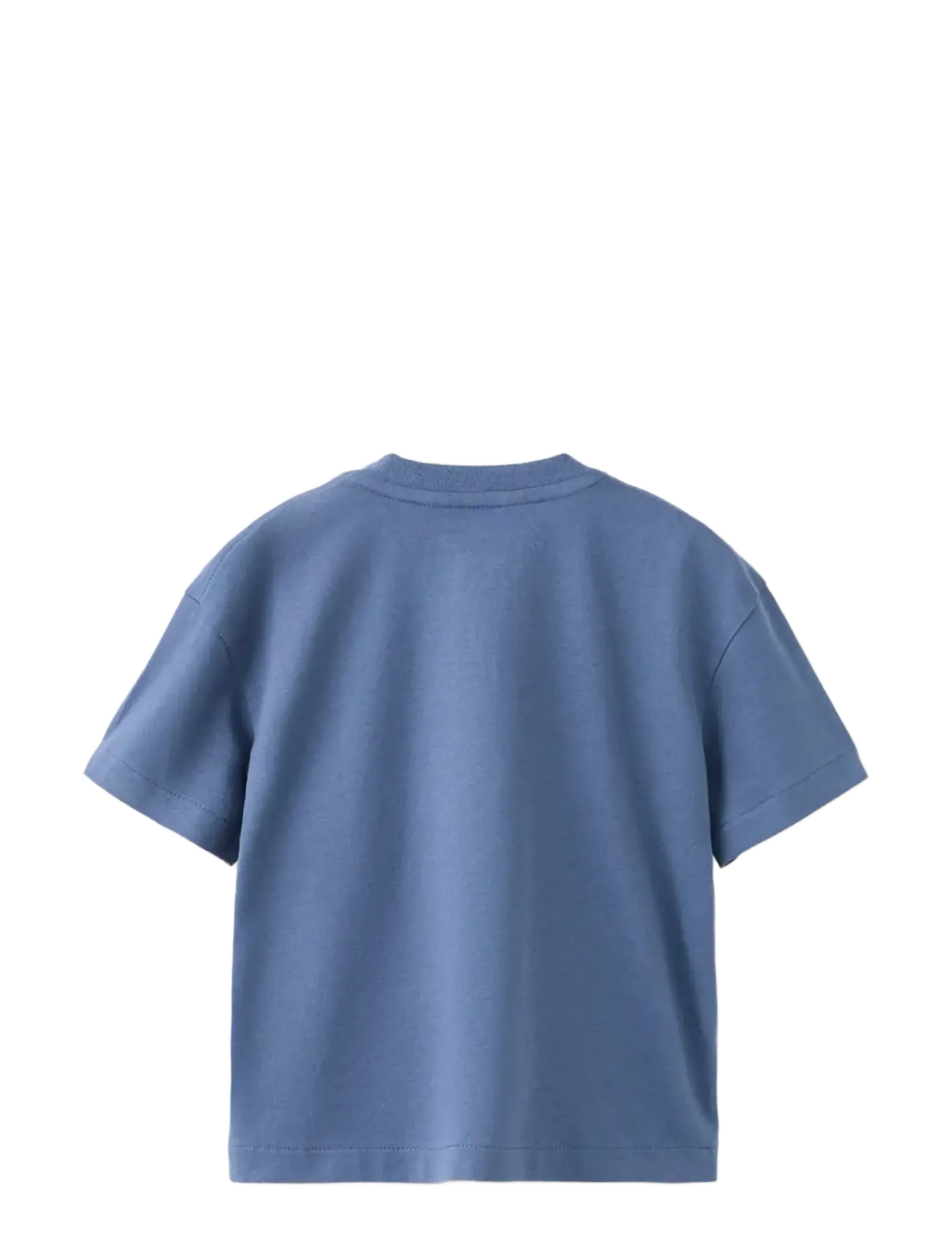 Mango - Buttoned cotton T-shirt - kortärmade t-shirts - medium blue - 1