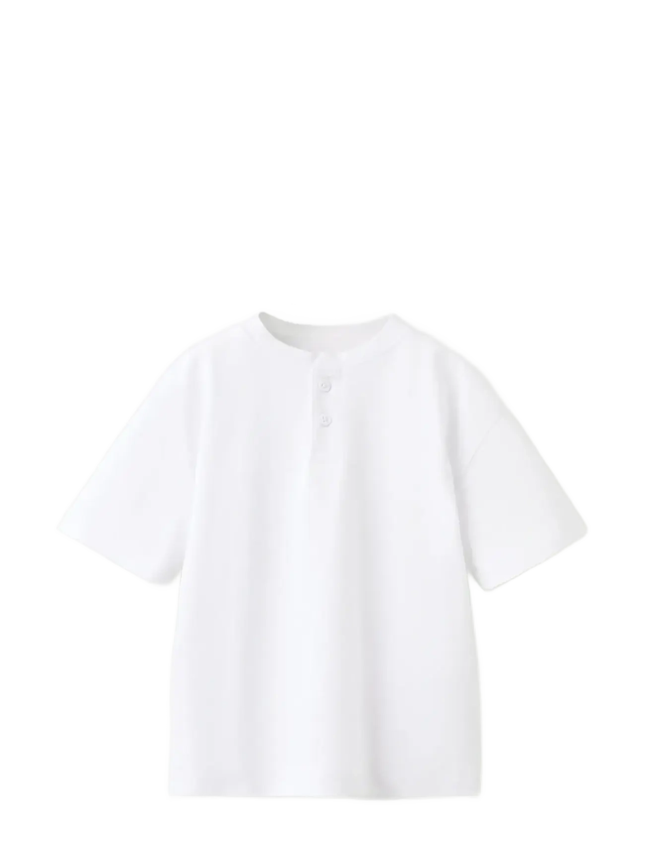 MANGO Buttoned Baumwolle T-Shirt Weiß - 5-6 - Kinder