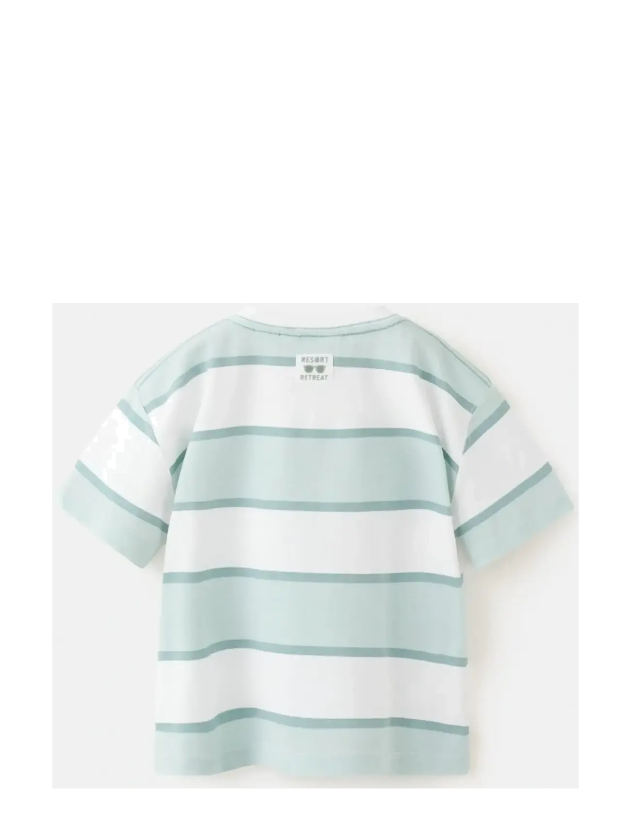 Mango - Monochrome striped T-shirt - kortärmade t-shirts - turquoise - aqua - 1