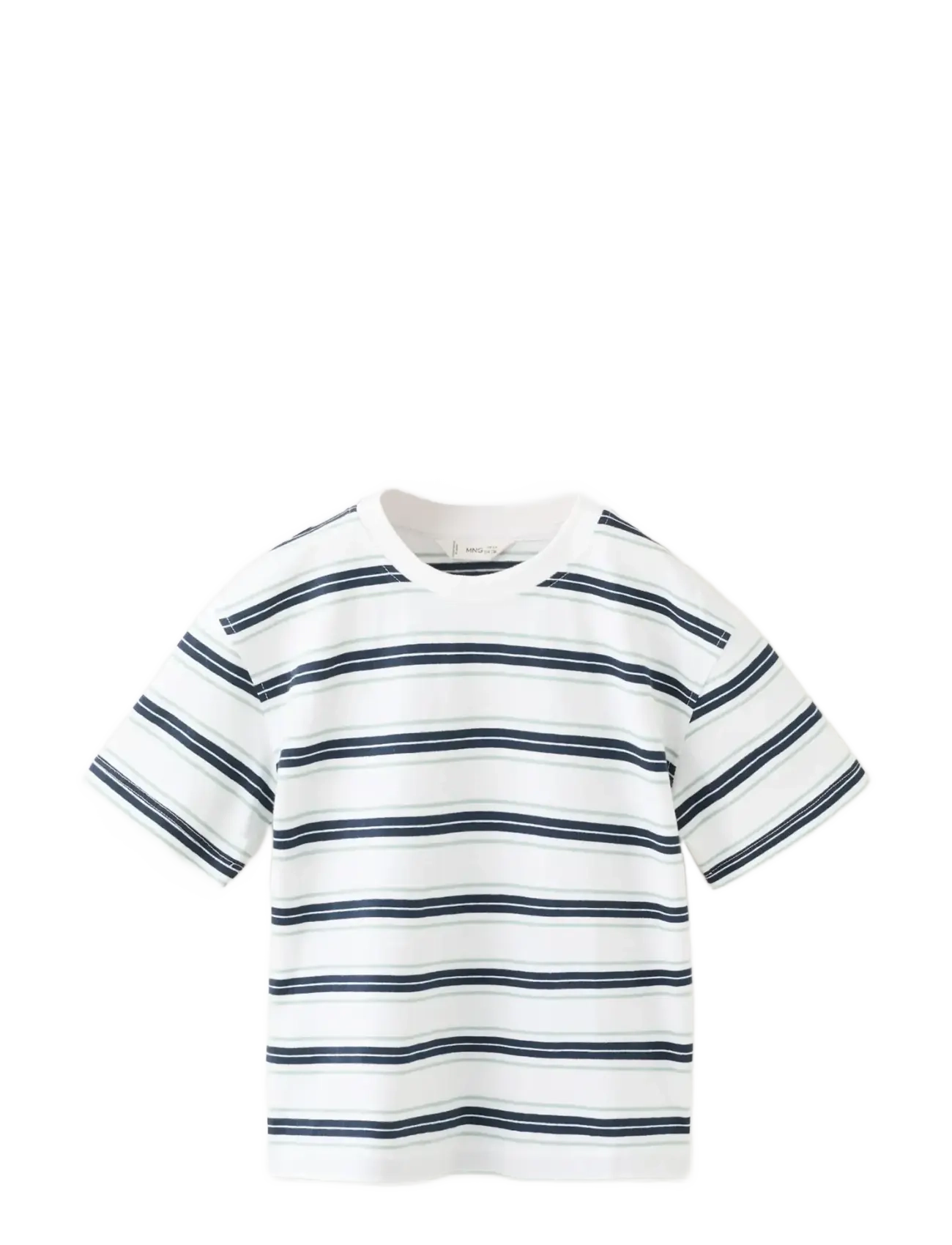 Mango Monochrome Striped T-Shirt, 2-3, T-shirts, Weiß - Short-sleeved, Kinder