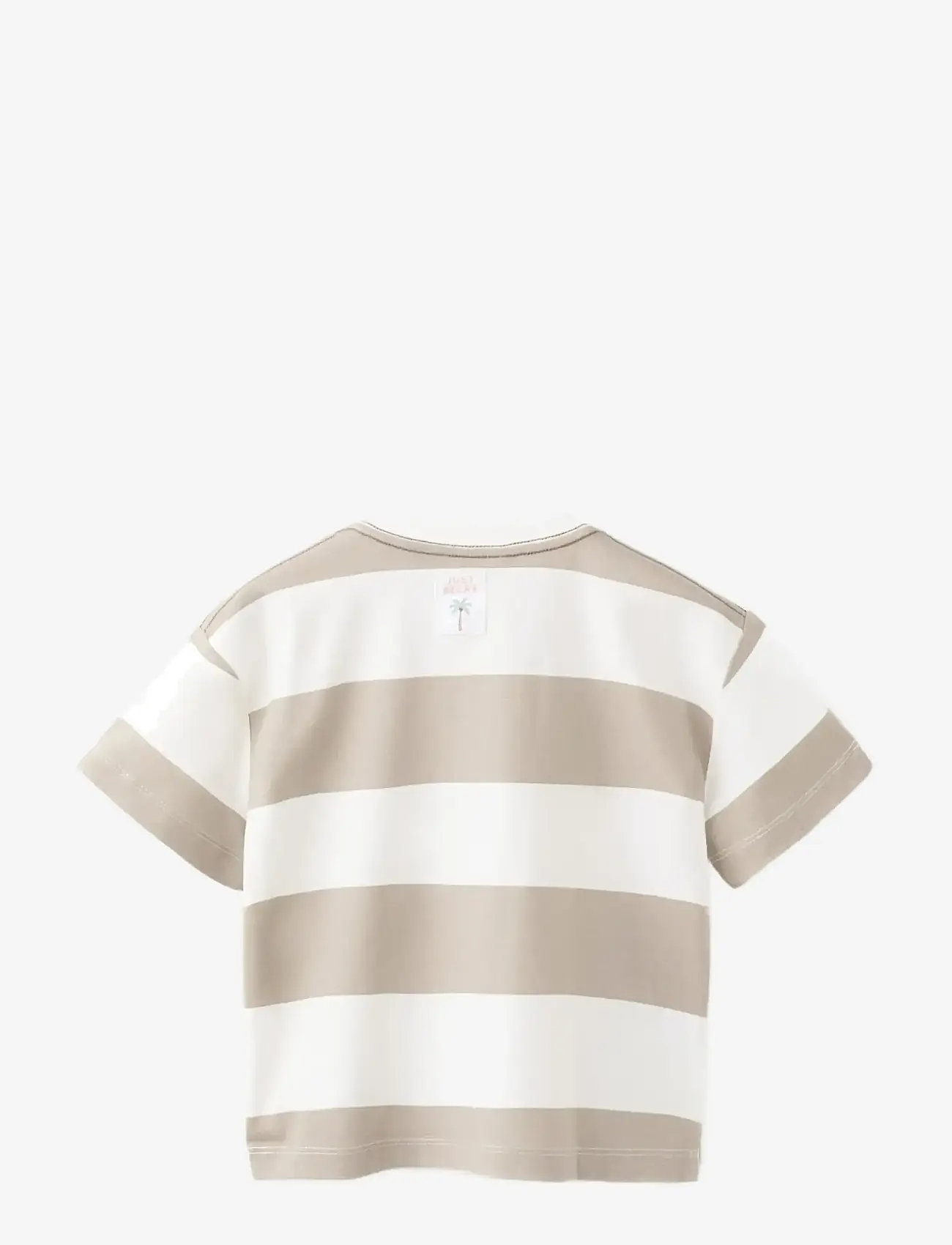 Mango - 100% cotton striped t-shirt - kurzärmelige - medium brown - 2