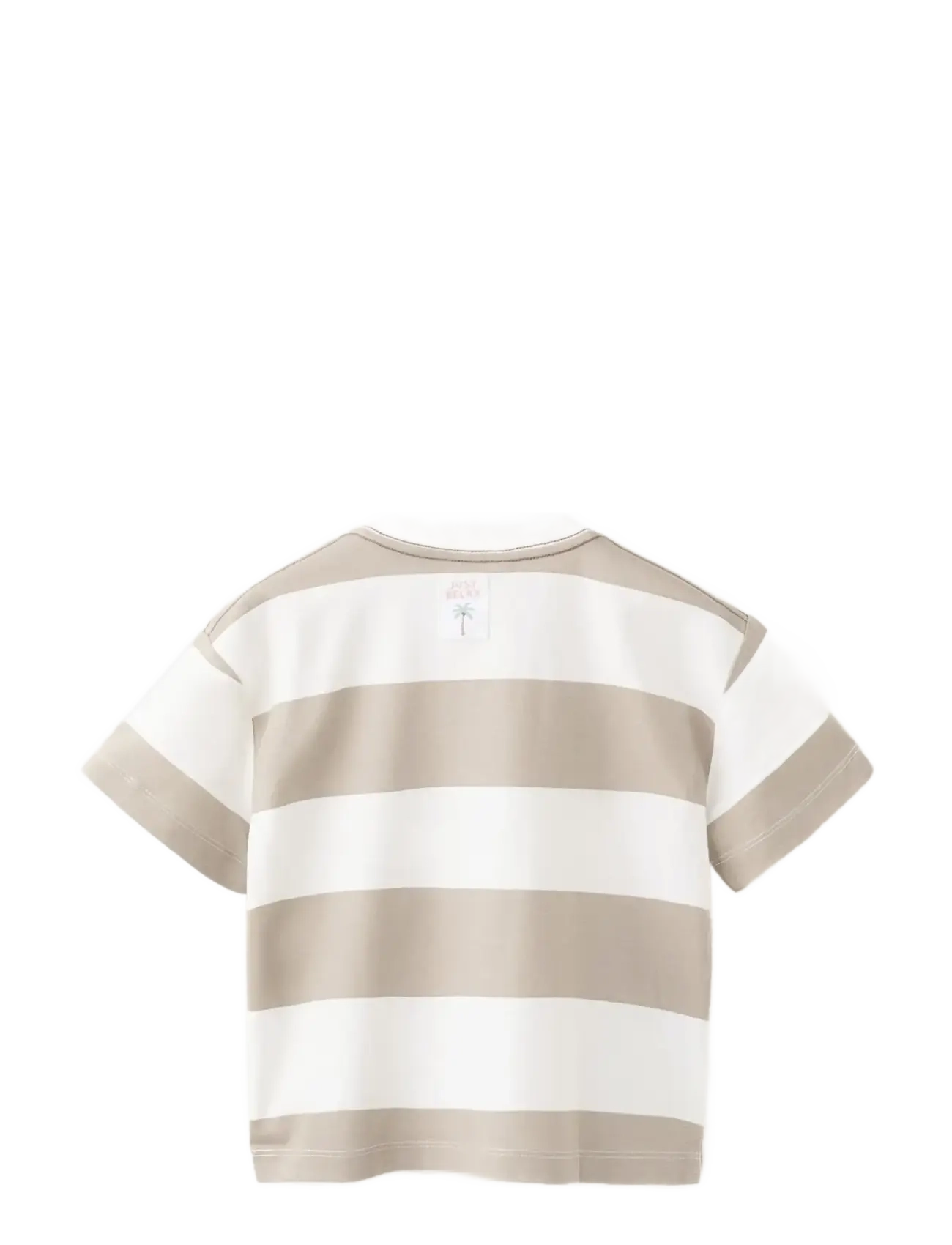 Mango - 100% cotton striped t-shirt - kortermede t-skjorter - medium brown - 2