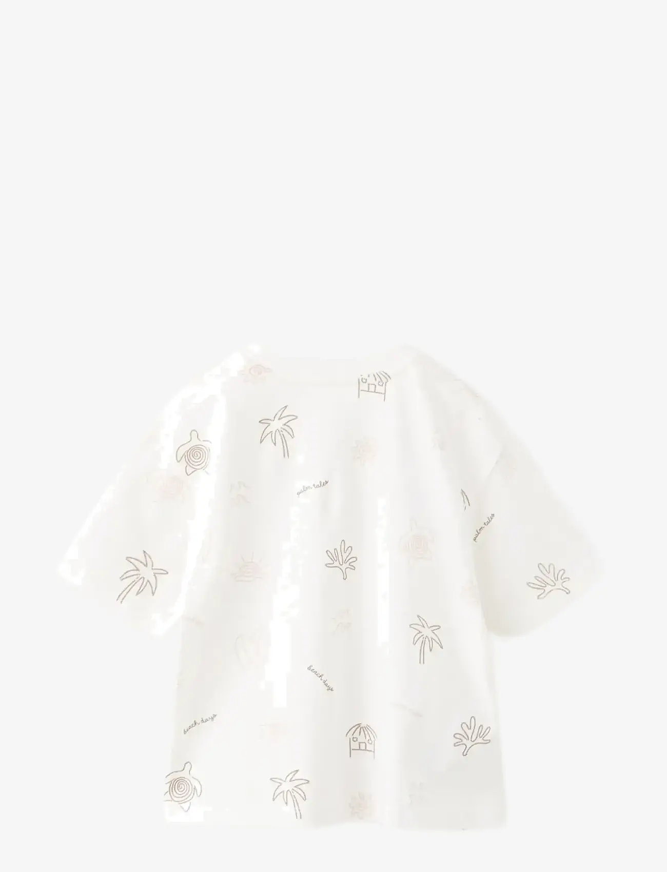 Mango - T-shirt with print details - kortærmede t-shirts - natural white - 1