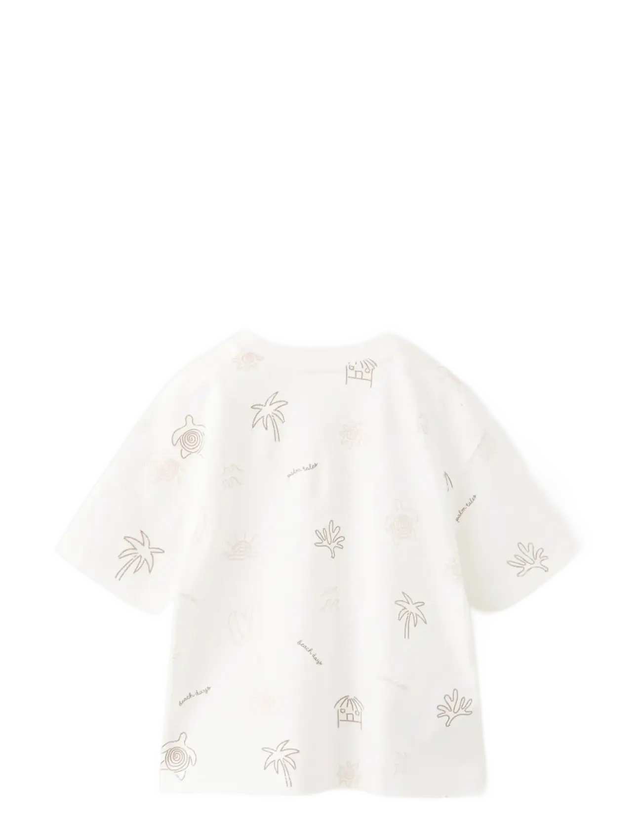 Mango - T-shirt with print details - kortærmede t-shirts - natural white - 1
