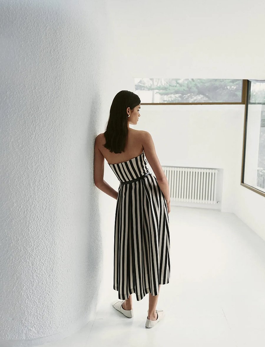 mango striped midi dress Stripe-print midi-dress - Women