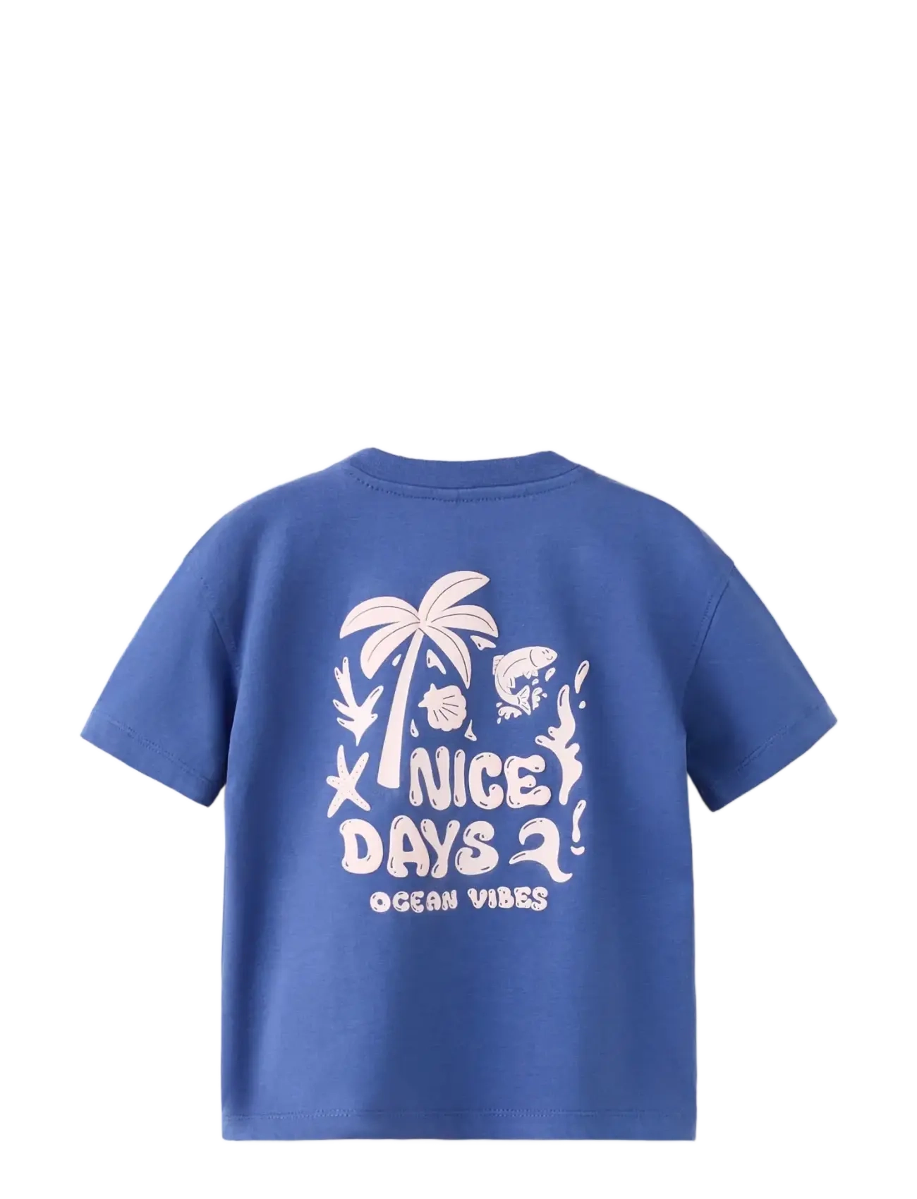 Mango - Short-sleeved printed t-shirt - kortärmade t-shirts - medium blue - 1