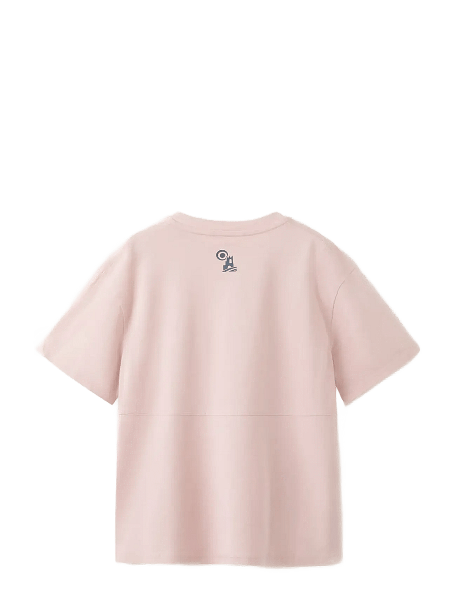 Mango - Printed cotton-blend t-shirt - kortärmade t-shirts - pink - 2