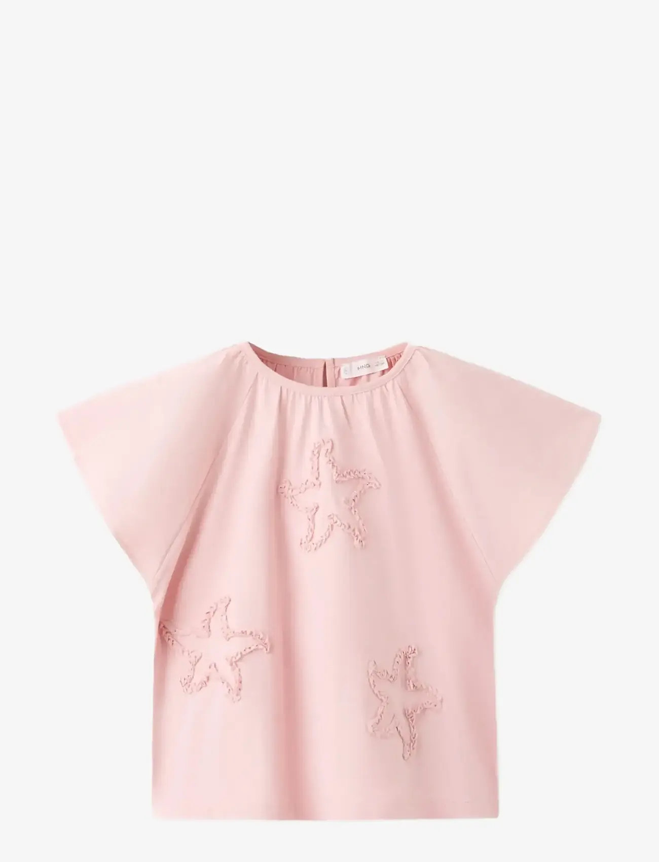 Mango - Stars cotton T-shirt - kortærmede t-shirts - pink - 0