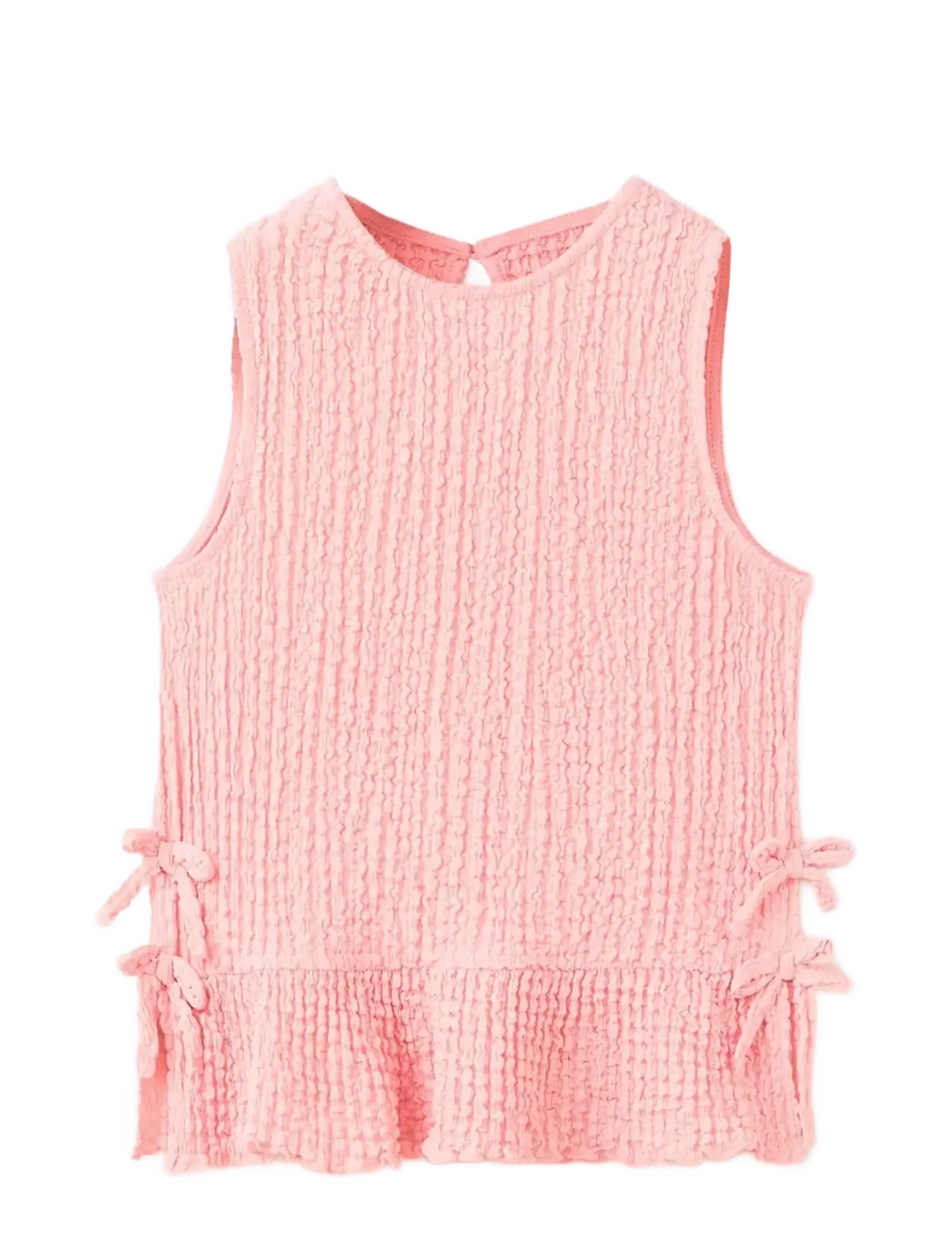 MANGO Ruffled Oberteil With Bows Pink - 9-10 - Kinder
