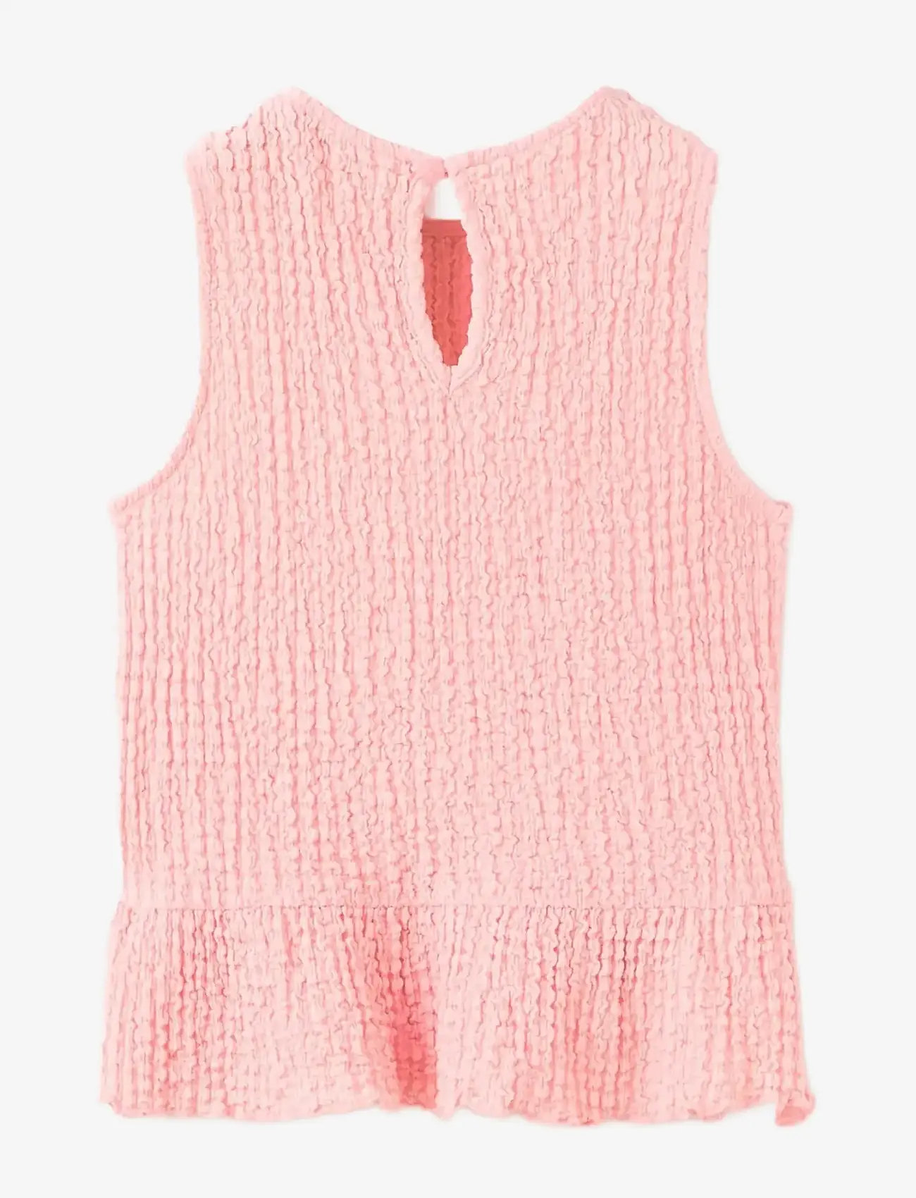 Mango - Ruffled top with bows - linnen - pink - 2