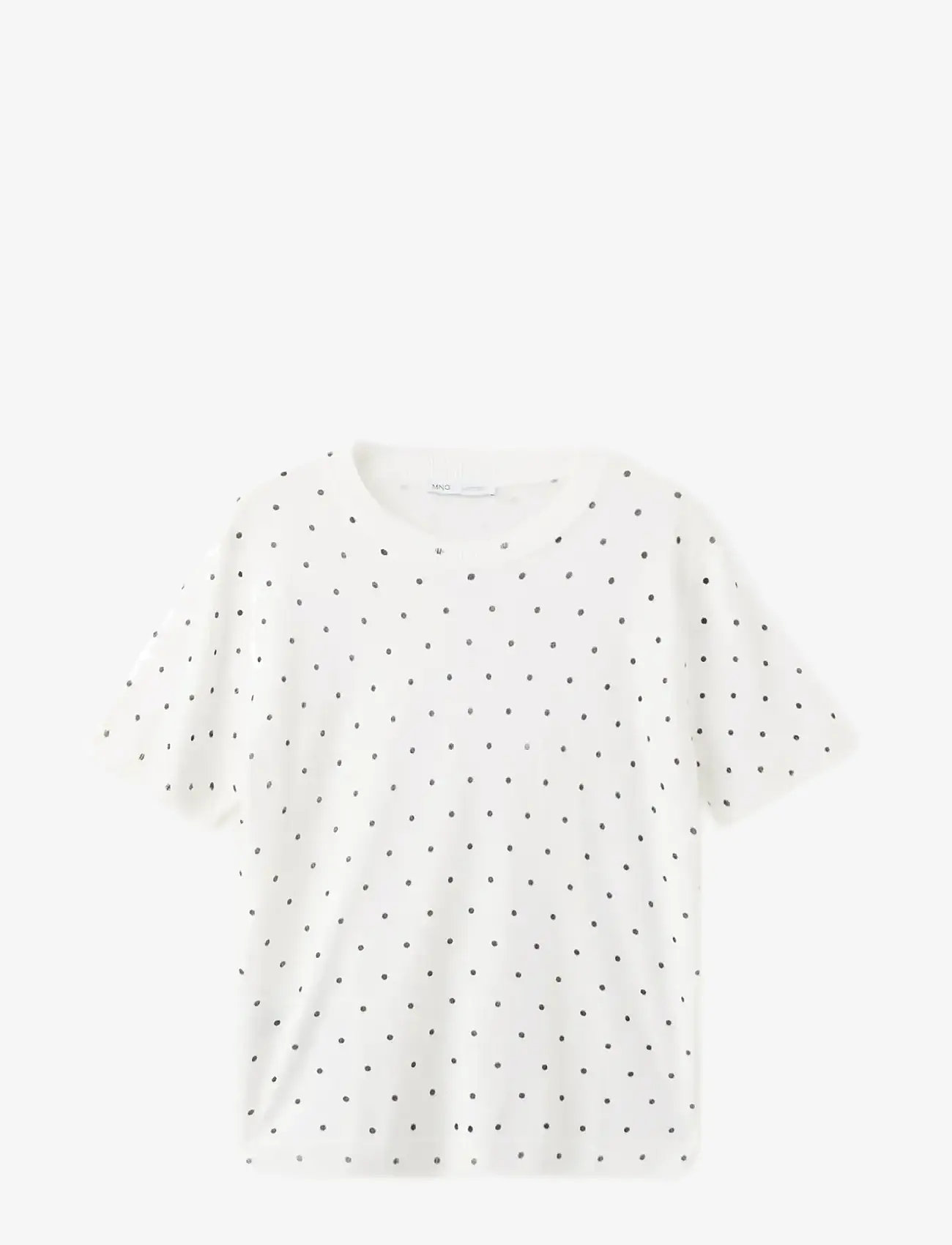 Mango - Polka-dot knitted sweater - stickade tröjor - natural white - 1