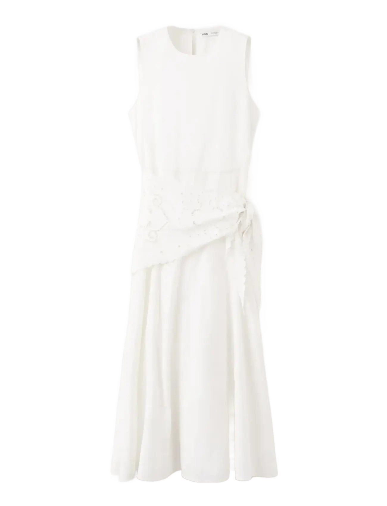 MANGO Handkerchief A-Line Kleid Cream - XS - Damen