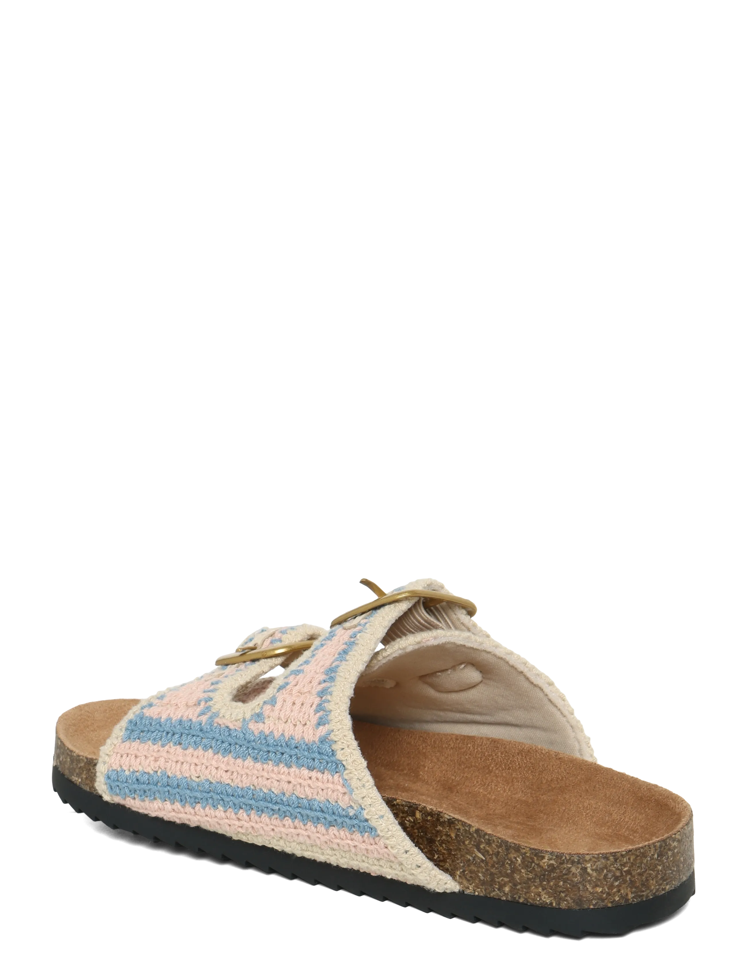 Mango - Crochet buckle sandals - natural white - 1