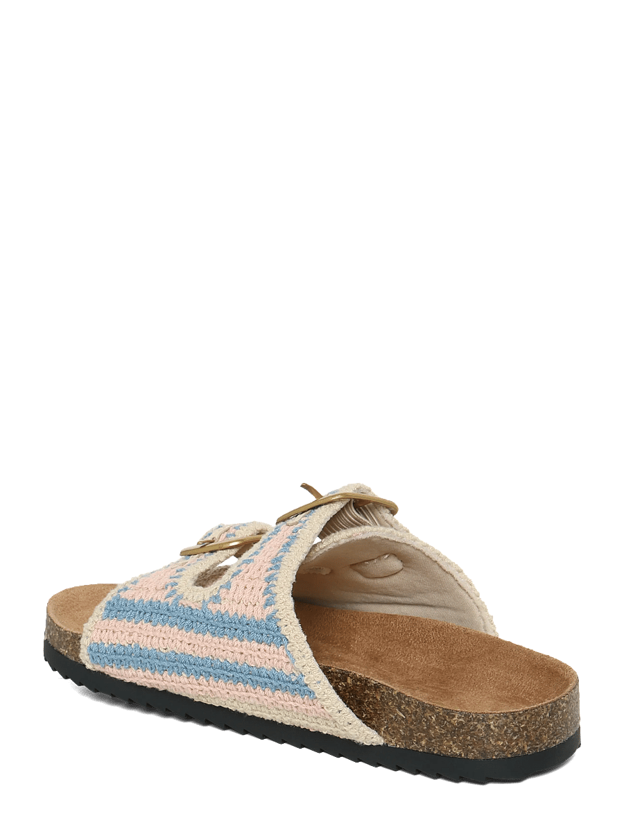 Mango - Crochet buckle sandals - sandaler - natural white - 1