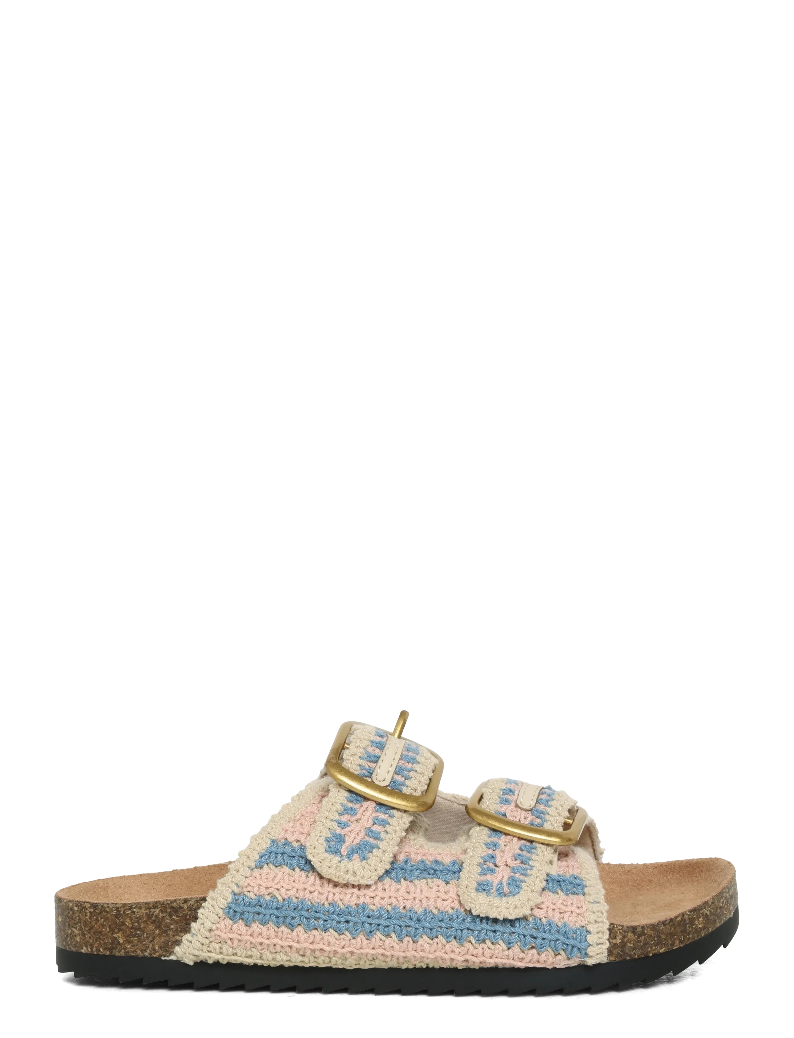 Mango - Crochet buckle sandals - natural white - 2