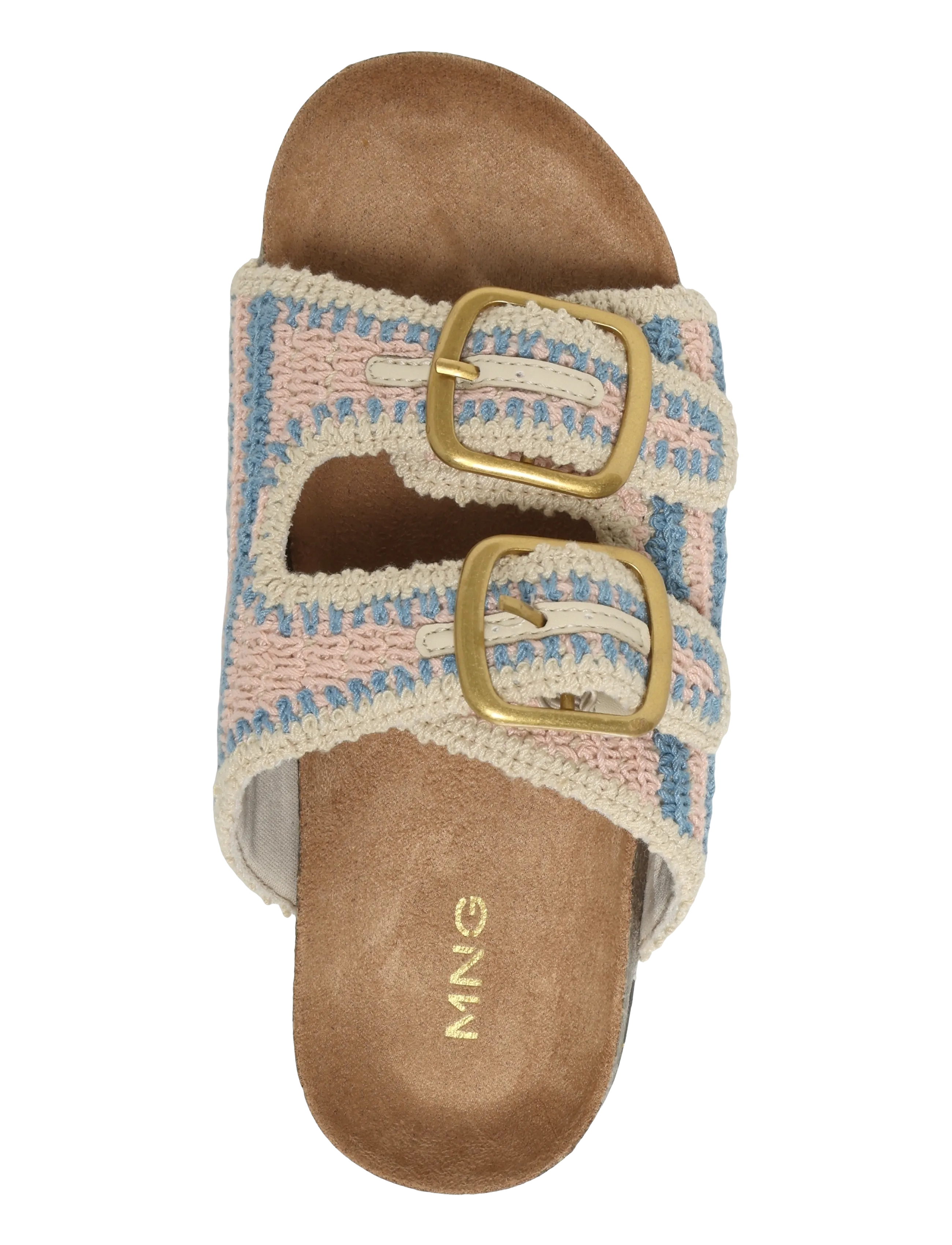 Mango - Crochet buckle sandals - natural white - 3