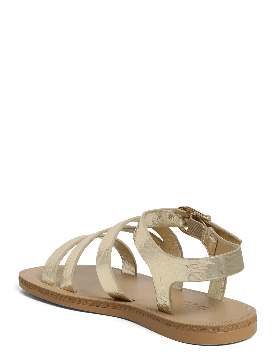 Mango - Metallic straps sandals - sandaler - gold - 1