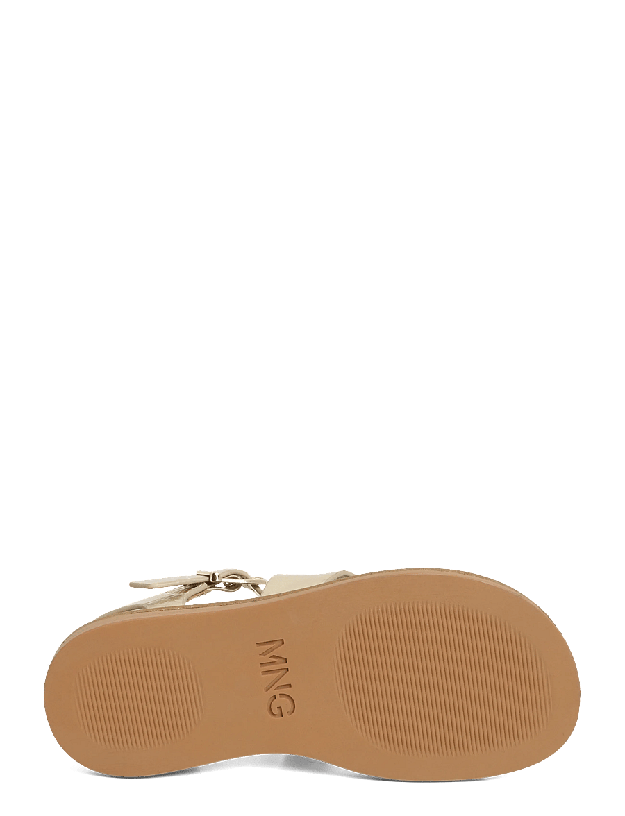 Mango - Metallic straps sandals - sandaler - gold - 4