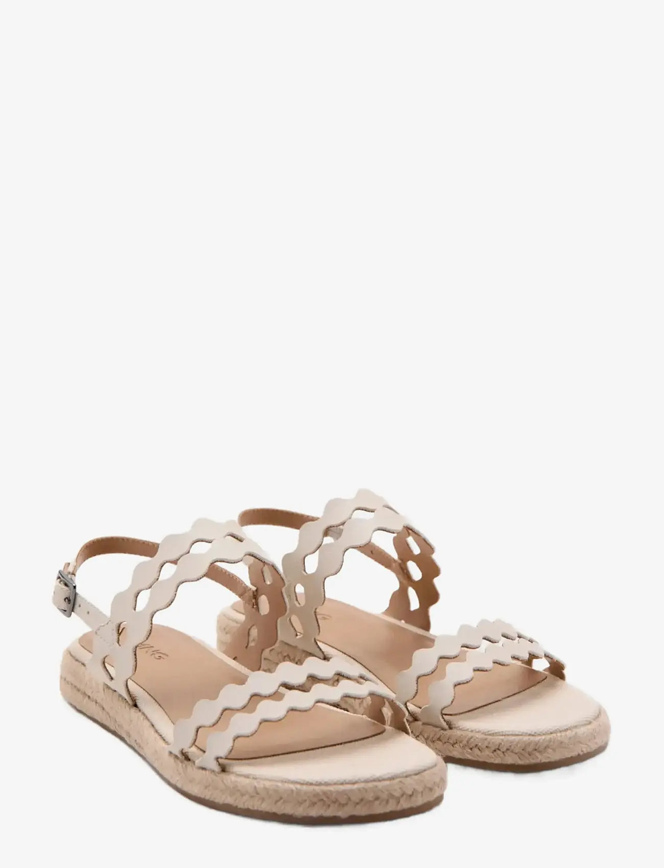 Mango - Espadrille strap sandal - natural white - 1