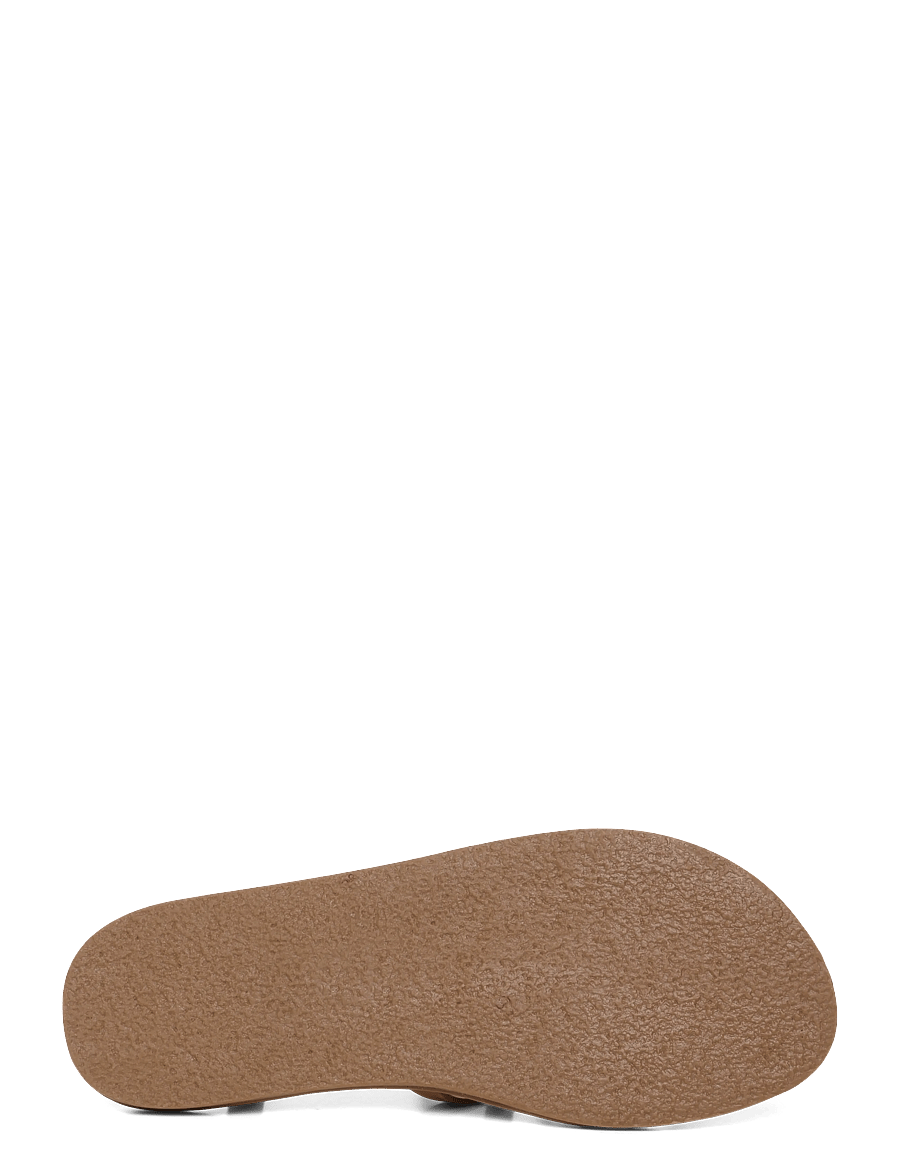 Mango - Cross-strap leather sandals - sandaler - medium brown - 4