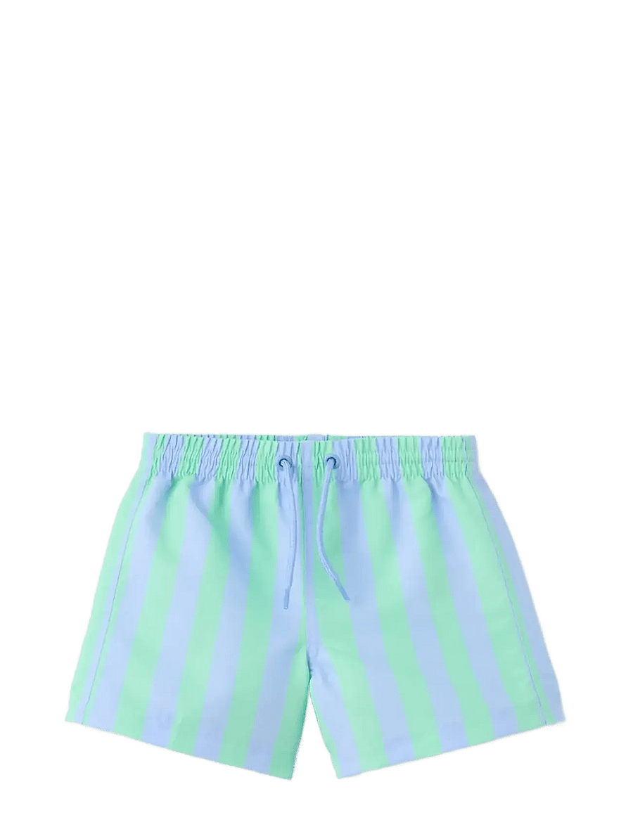Mango - Striped swimsuit - badebukser - turquoise - aqua - 0