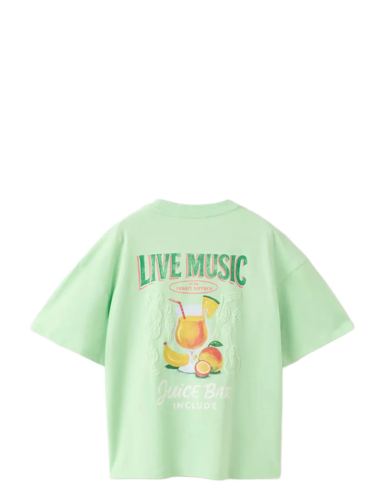 Mango - Printed cotton-blend t-shirt - kortärmade t-shirts - green - 1