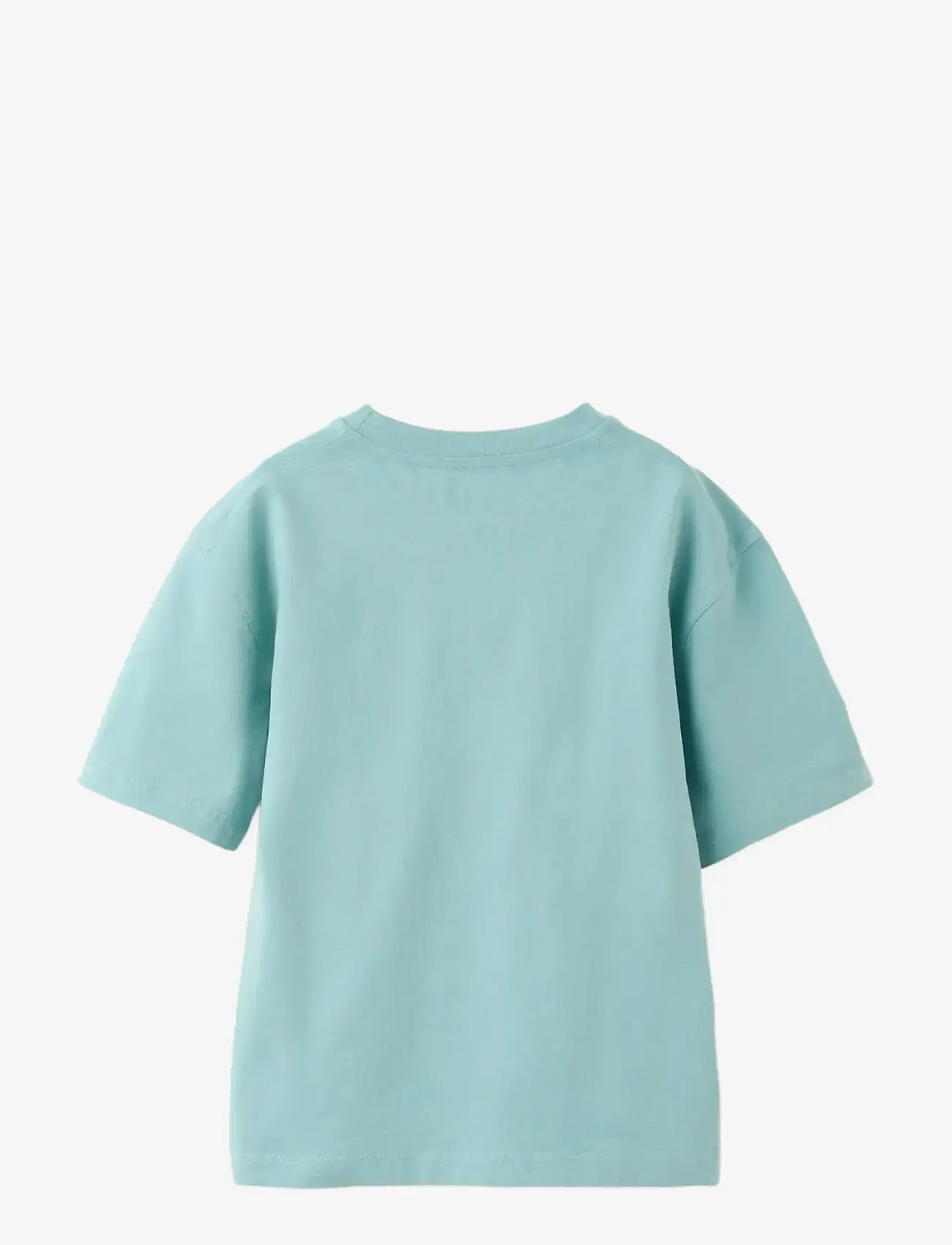 Mango - Printed cotton-blend t-shirt - kortärmade t-shirts - turquoise - aqua - 1