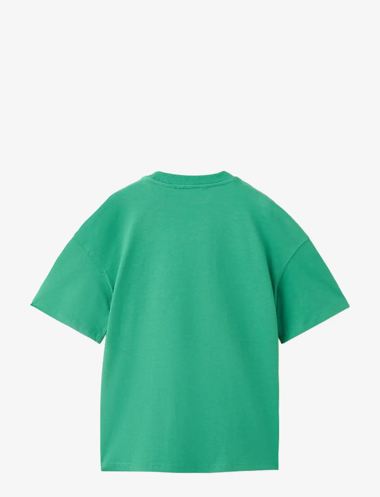 Mango - Printed cotton-blend t-shirt - kortærmede t-shirts - green - 1