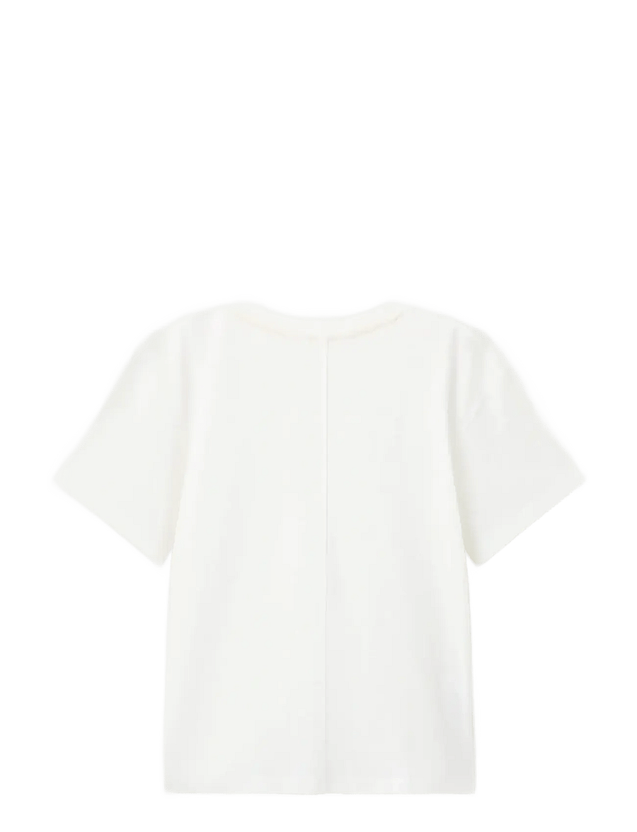 Mango - Printed cotton-blend t-shirt - kortärmade t-shirts - natural white - 1