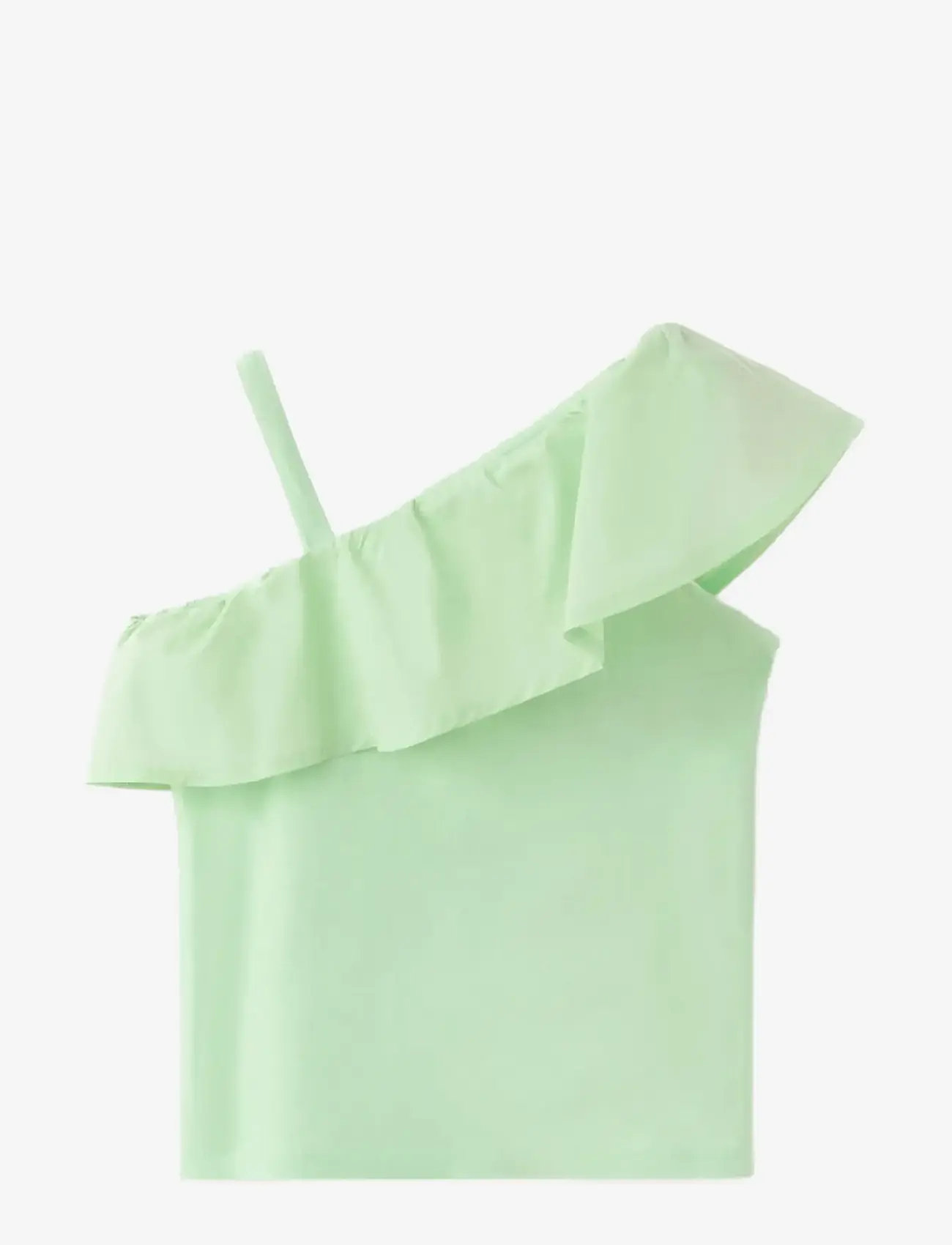 Mango - Off-the-shoulder frill top - Ærmeløs undertrøje - bright yellow - 1
