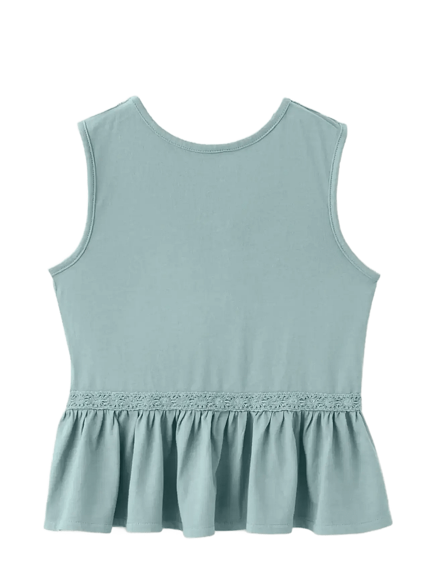 Mango - Embroidered detail bow top - Ærmeløs undertrøje - dark blue - 1