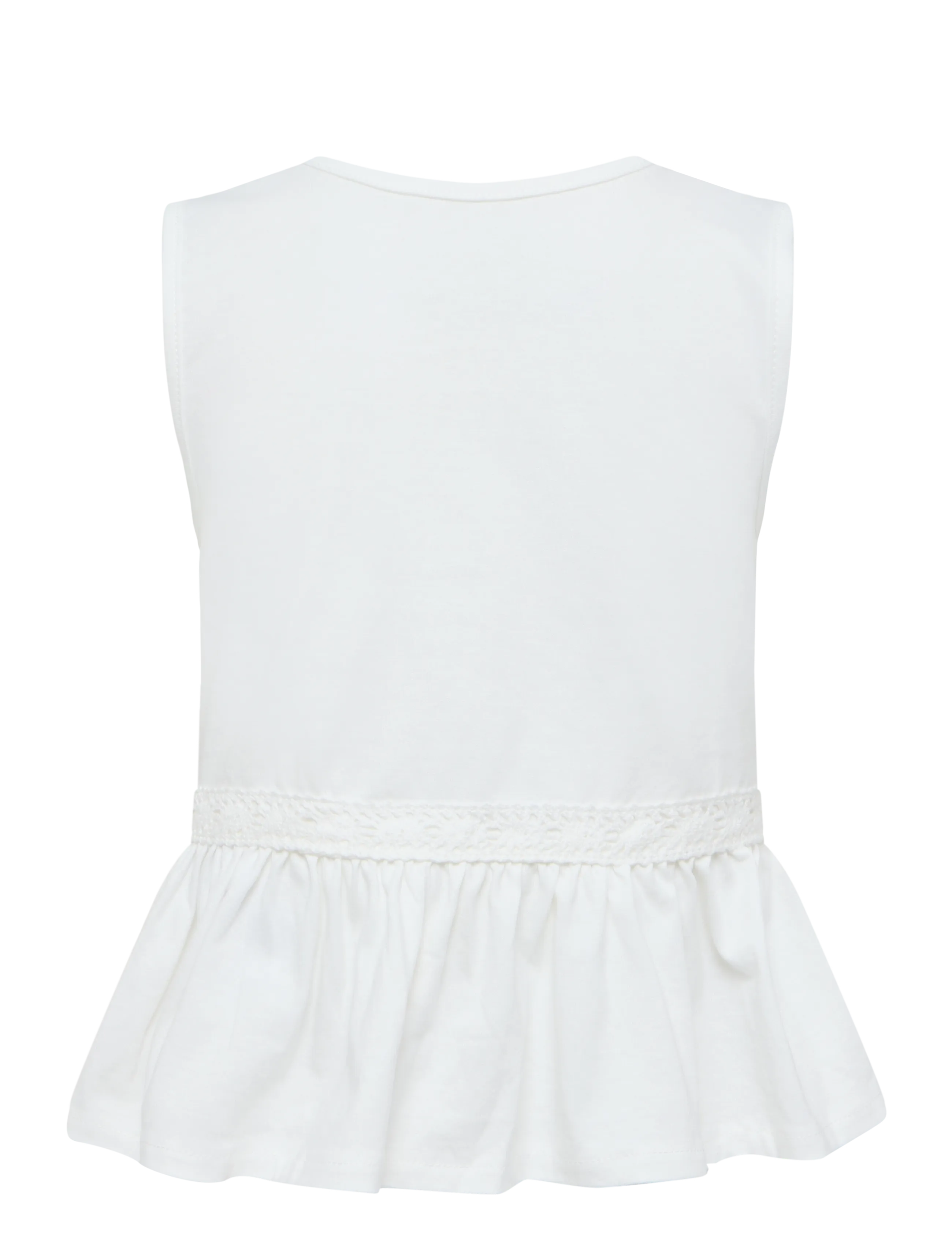 Mango - Embroidered detail bow top - varrukateta - natural white - 1