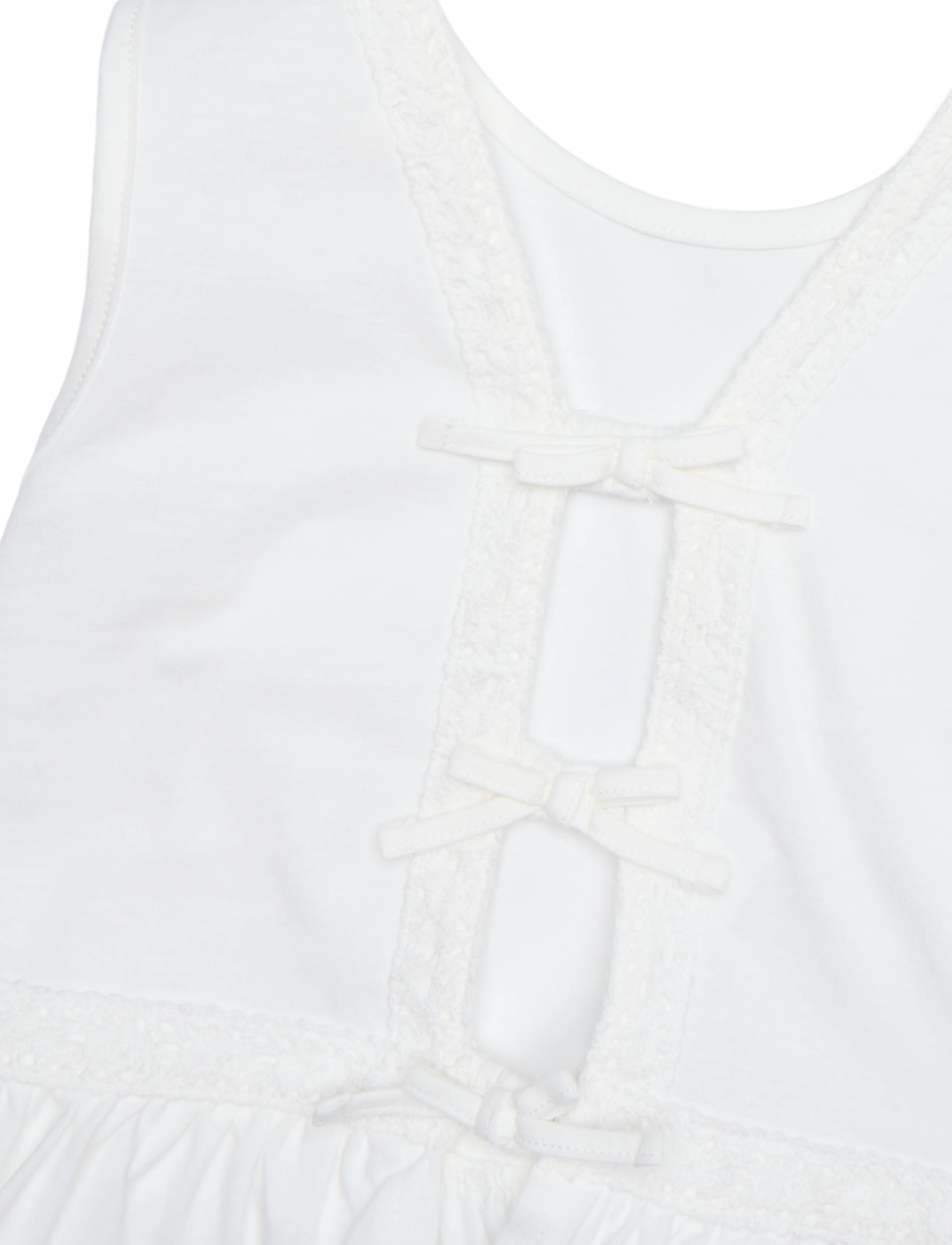 Mango - Embroidered detail bow top - Ærmeløs undertrøje - natural white - 2