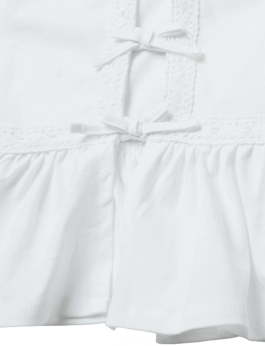 Mango - Embroidered detail bow top - Ærmeløs undertrøje - natural white - 3