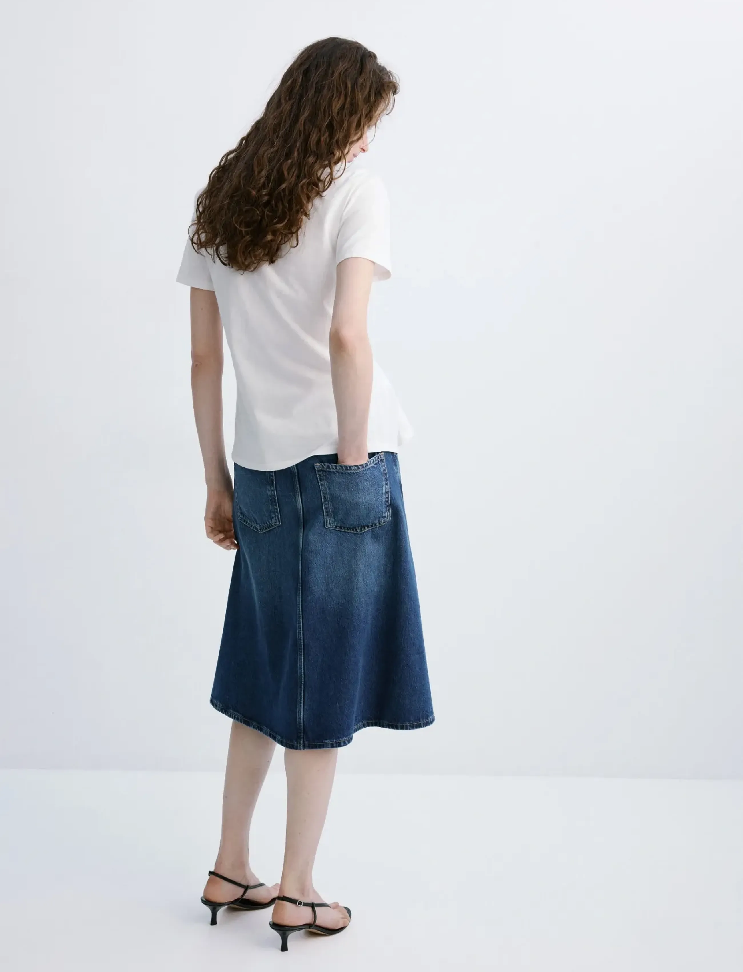 Mango - Cotton t-shirt with pucker detail - t-shirts - white - 2