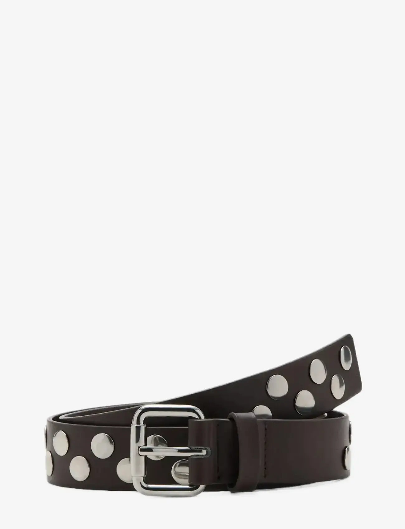 Mango - Studded belt - laveste priser - dark brown - 0