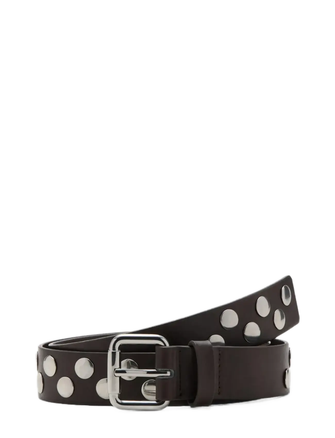 Mango Studded belt - Accessoires - DARK BROWN / brown