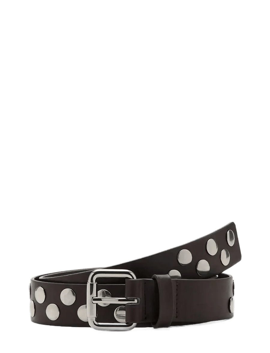 Mango - Studded belt - casual bælter - dark brown - 0