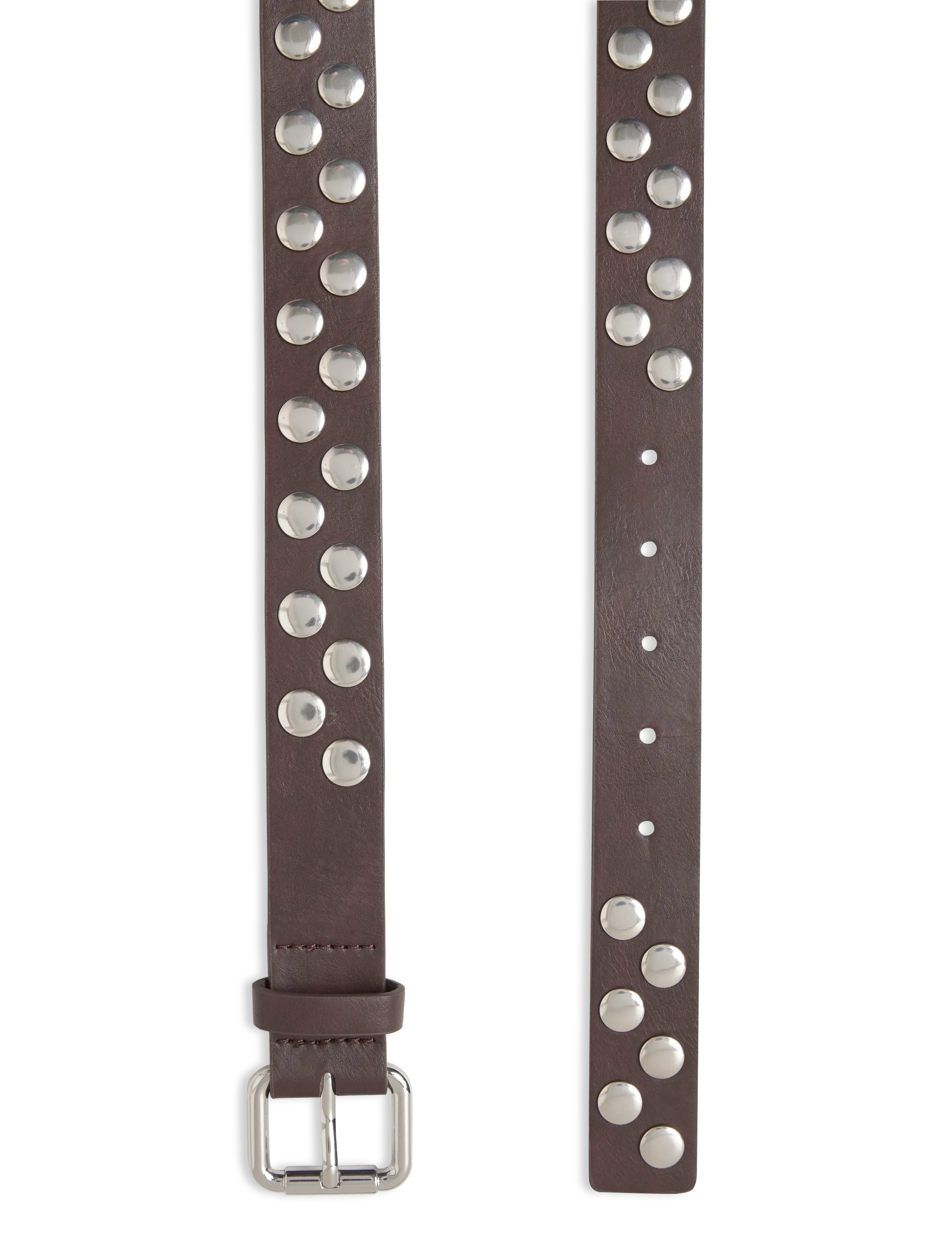 Mango - Studded belt - casual bælter - dark brown - 1